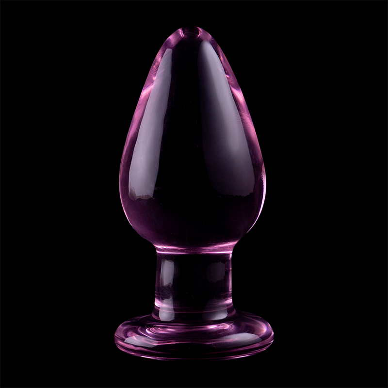 NEBULA SERIES BY IBIZA - BOROSILICATE GLASS ANAL PLUG MODEL 3 TRANSPARENT 11 CM -O- 5 CM