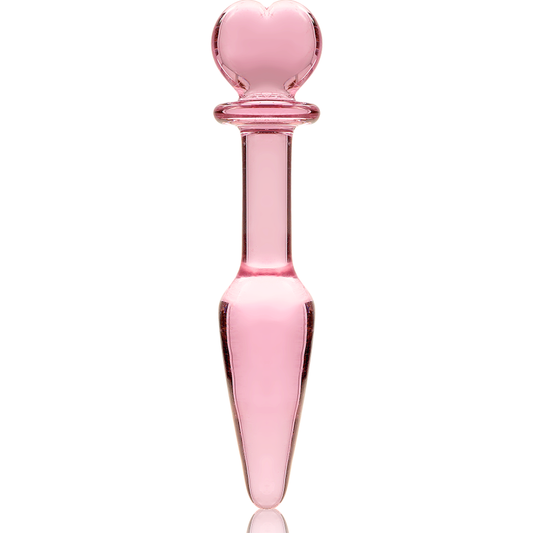 NEBULA SERIES BY IBIZA - MODELLO 7 PLUG ANALE VETRO BOROSILICATO TRASPARENTE 13.5 CM -O- 3 CM