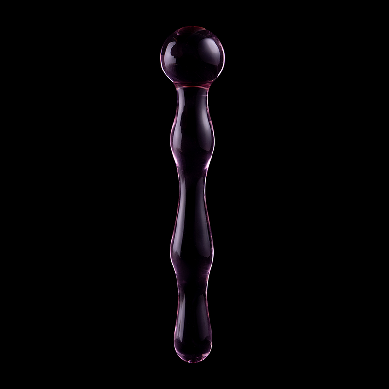 NEBULA SERIES BY IBIZA - MODEL 13 BOROSILICATE GLASS DILDO CLEAR 18 CM -OR- 3.5 CM