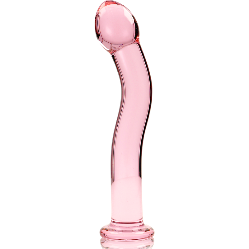 NEBULA SERIES BY IBIZA - MODEL 18 TRANSPARENT BOROSILICATE GLASS DILDO 18.5 CM -O- 3.5 CM