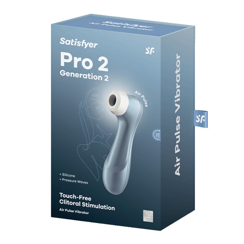 SATISFYER - PRO 2 AIR PULSE STIMULATOR BLUE - LILAC - 5