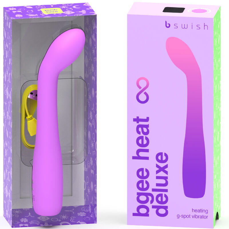 B SWISH - BGEE HEAT INFINITE DELUXE RECHARGEABLE VIBRATOR LAVENDER SILICONE - 5