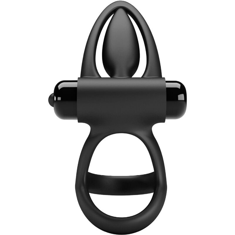 PRETTY LOVE - VIBRATING RING 10 VIBRATIONS BLACK SILICONE - 5