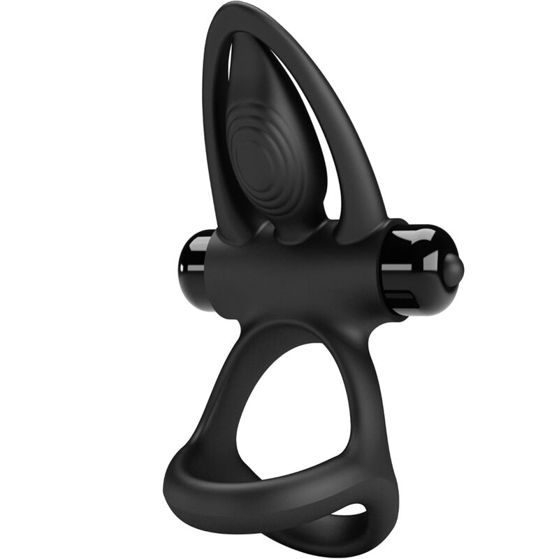 PRETTY LOVE - VIBRATING RING 10 VIBRATIONS BLACK SILICONE - 3