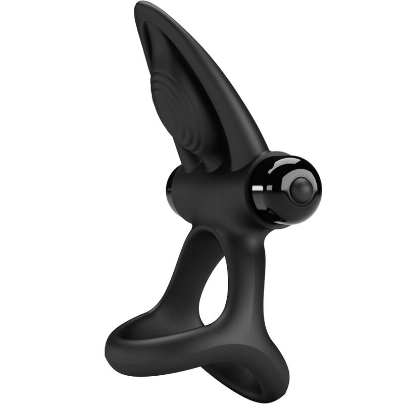 PRETTY LOVE - VIBRATING RING 10 VIBRATIONS BLACK SILICONE - 4