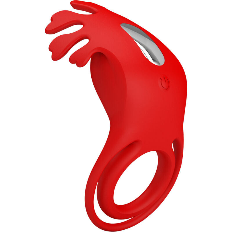 PRETTY LOVE - RUBEN VIBRATOR RING 7 VIBRATIONS SILICONE RED - 7