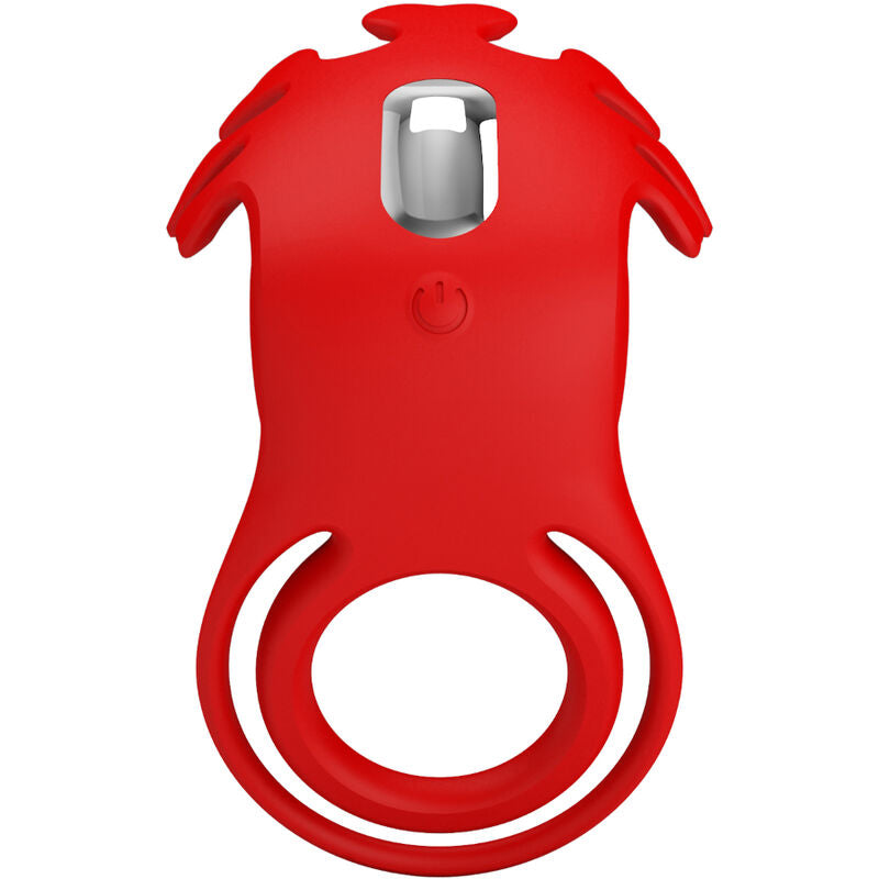 PRETTY LOVE - RUBEN VIBRATOR RING 7 VIBRATIONS SILICONE RED - 6