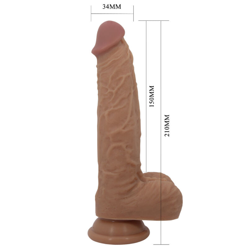PRETTY LOVE - JONATHAN SILICONE DILDO 3 VIBRATIONS + 3 INSERTION MEASUREMENTS REMOTE CONTROL 21 CM - 5