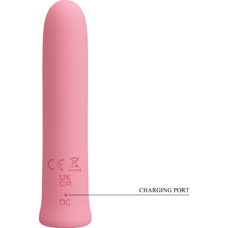 PRETTY LOVE - CURTIS MINI SUPER POWER VIBRATOR 12 PINK SILICONE VIBRATIONS - 4