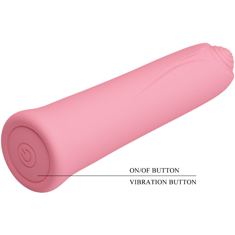 PRETTY LOVE - CURTIS MINI SUPER POWER VIBRATOR 12 PINK SILICONE VIBRATIONS - 1