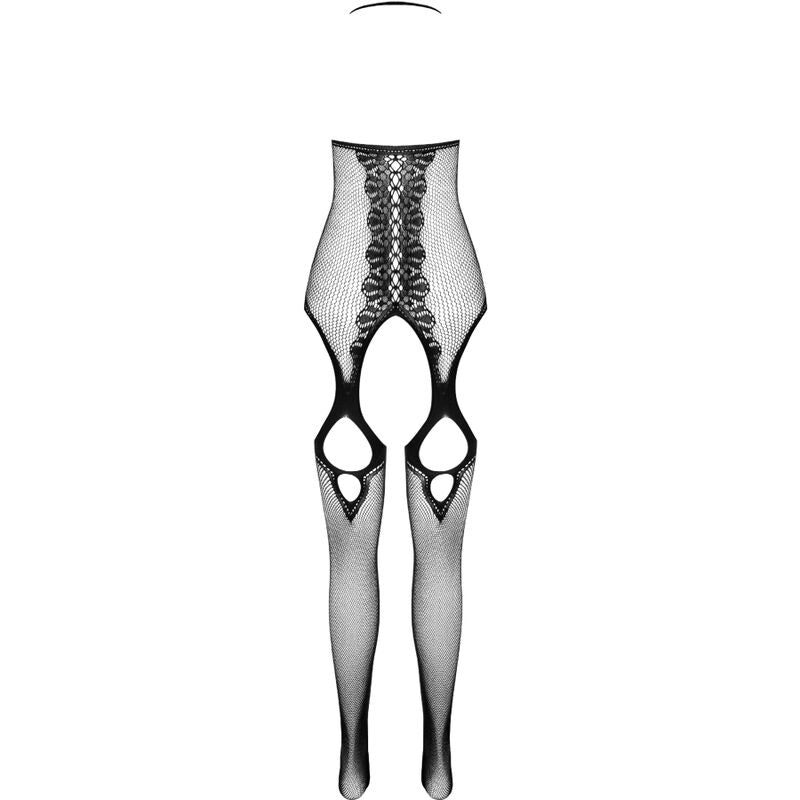 PASSION - ECO COLLECTION BODYSTOCKING ECO BS013 BLACK - RED - 9