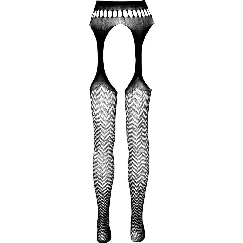 PASSION - ECO COLLECTION BODYSTOCKING ECO S002 BLACK - WHITE - 13