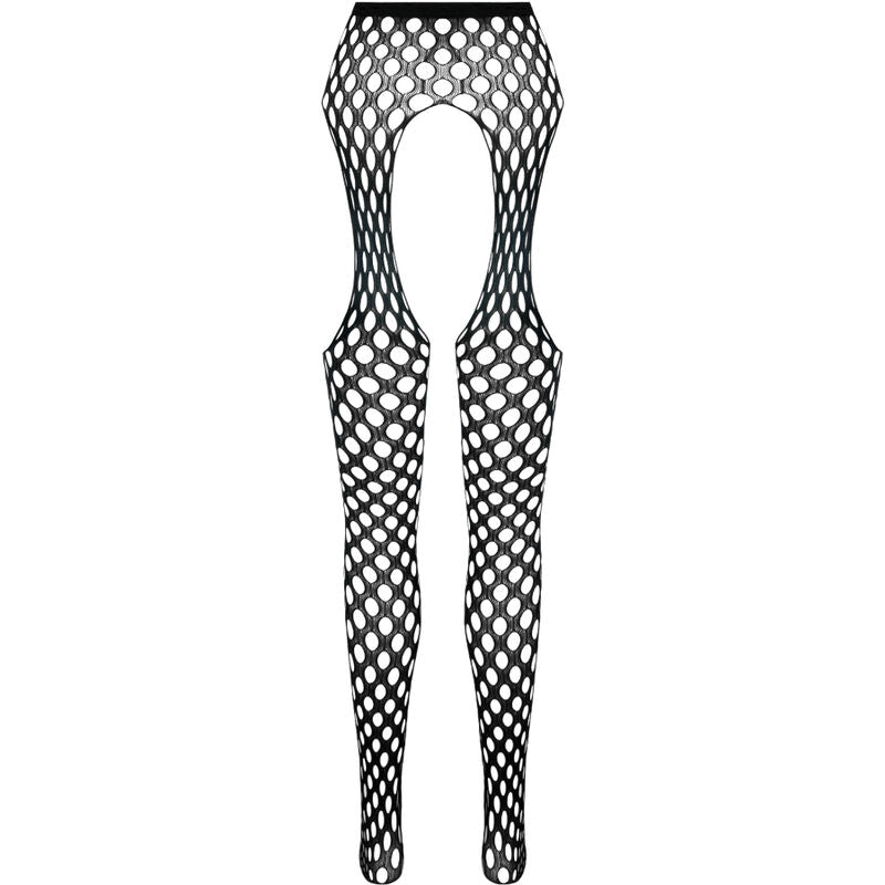 PASSION - ECO COLLECTION BODYSTOCKING ECO S003 BLACK - WHITE - 13