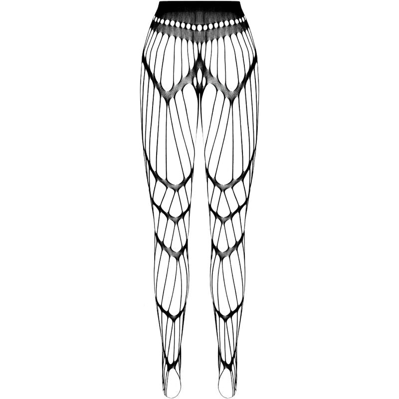PASSION - ECO COLLECTION BODYSTOCKING ECO S006 BLACK - WHITE - 13
