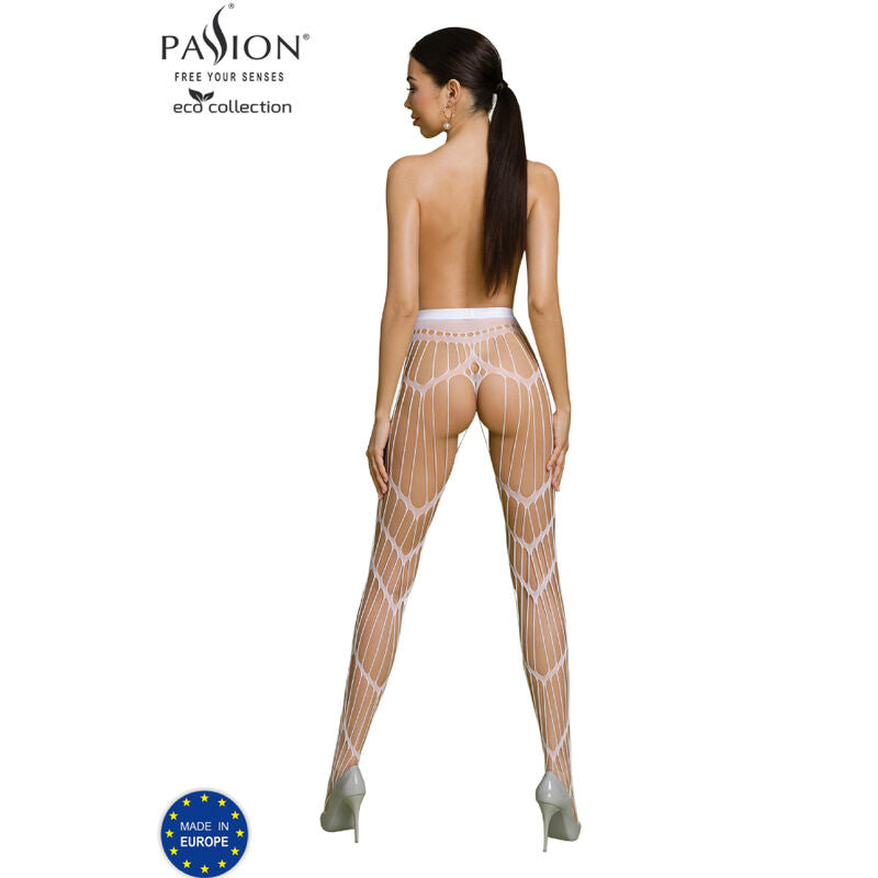 PASSION - ECO COLLECTION BODYSTOCKING ECO S006 BLACK - RED - 6