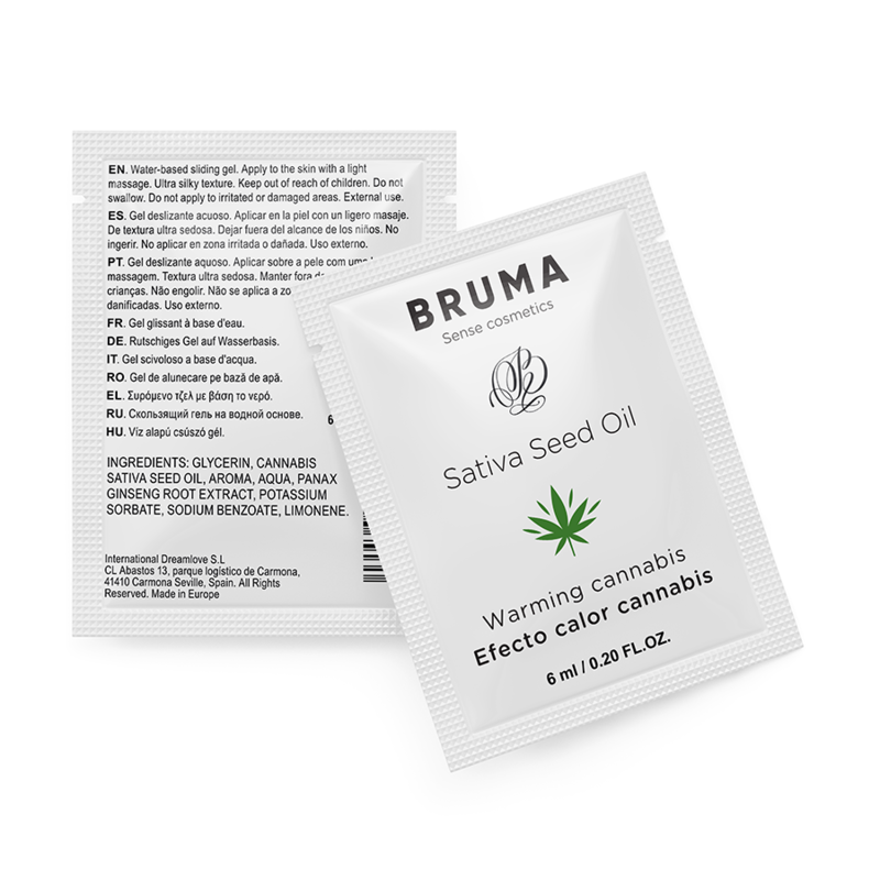 BRUMA - 6 ML DESLIZING GEL WITH ACEITE DE SEMILLA EFFECT HEAT TASTE CANNABIS