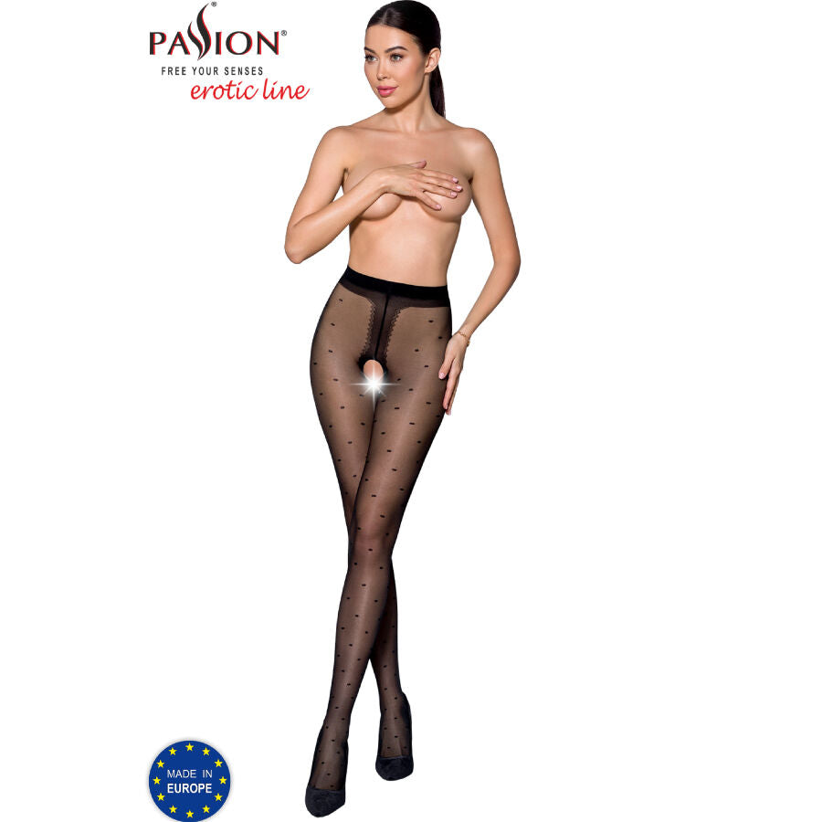 PASSION - TIOPEN 018 BLACK TIGHTS 3/4 20 DEN - 1/2 - 5