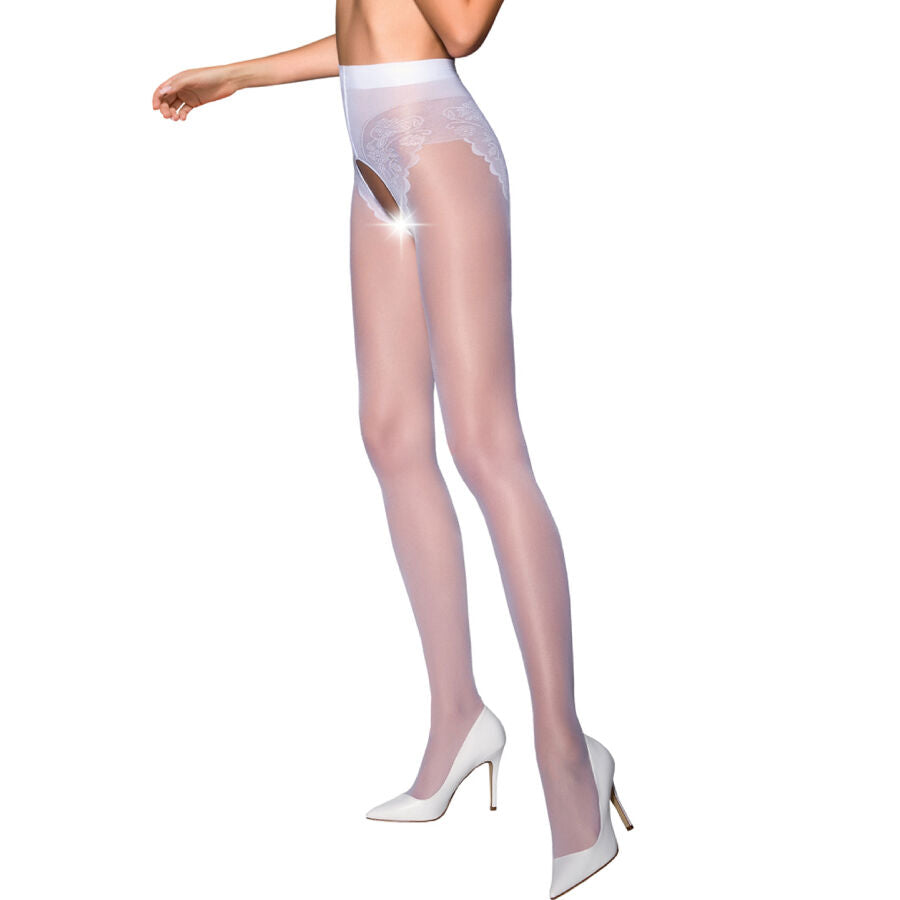 PASSION - TIOPEN 006 RED TIGHTS 1/2 30 DEN - 1/2 / WHITE - 2