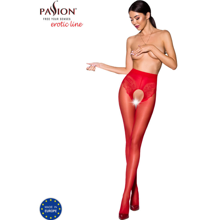 PASSION - TIOPEN 006 RED TIGHTS 1/2 30 DEN - 1/2 / RED - 12