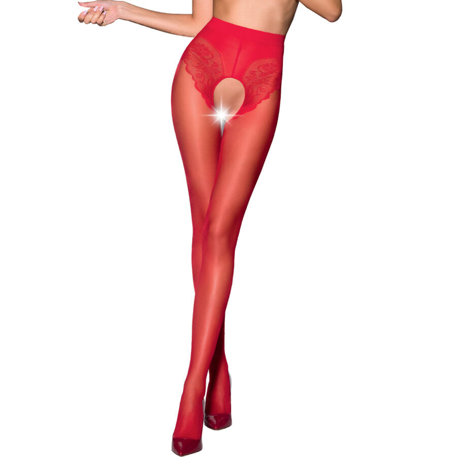 PASSION - TIOPEN 006 RED TIGHTS 1/2 30 DEN - 1/2 / RED - 13