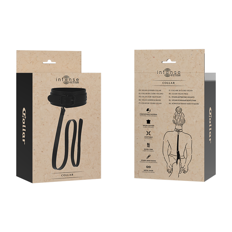 INTENSE - FETISH VEGAN LEATHER COLLAR - 4