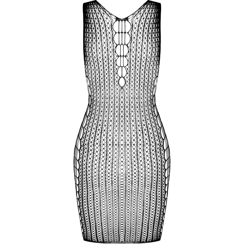 PASSION - BS097 WHITE BODYSTOCKING ONE SIZE - 3