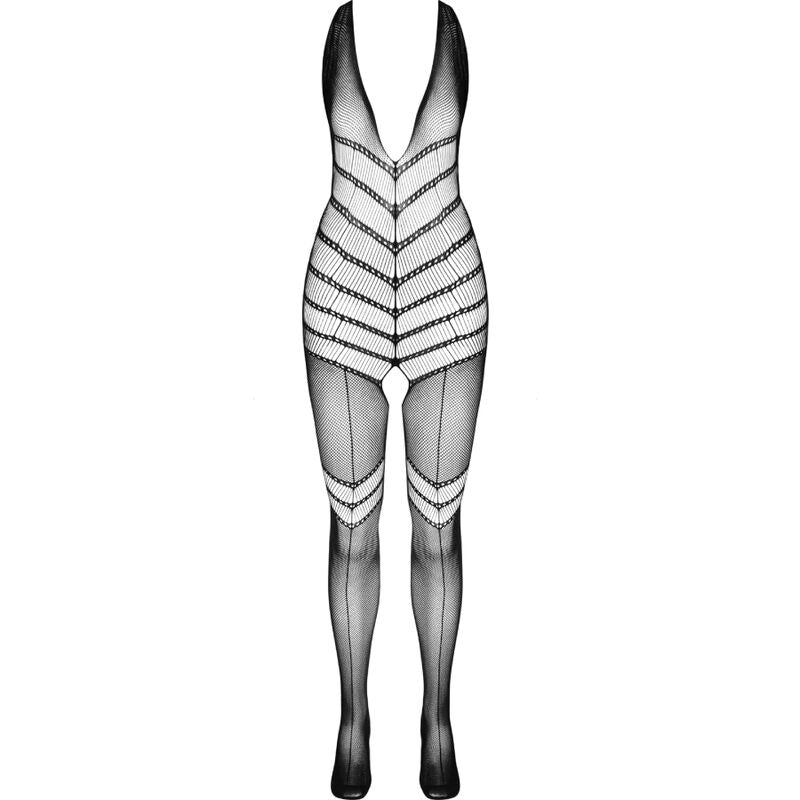 PASSION - BS100 BODYSTOCKING NOIR TAILLE UNICA
