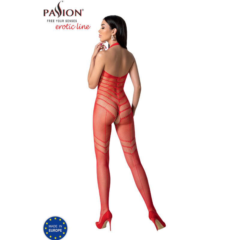 PASSION - BS100 WHITE BODYSTOCKING ONE SIZE - BLACK - 11