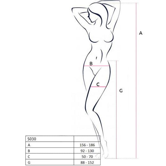 PASSION - S030 COLLANTS AVEC JARRETELLE NOIRE TAILLE UNIQUE