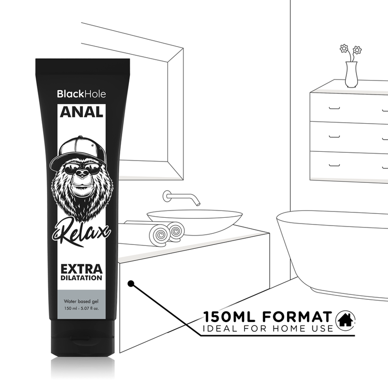 BLACK HOLE - WATER BASE GEL ANAL DILATION 150 ML - 4
