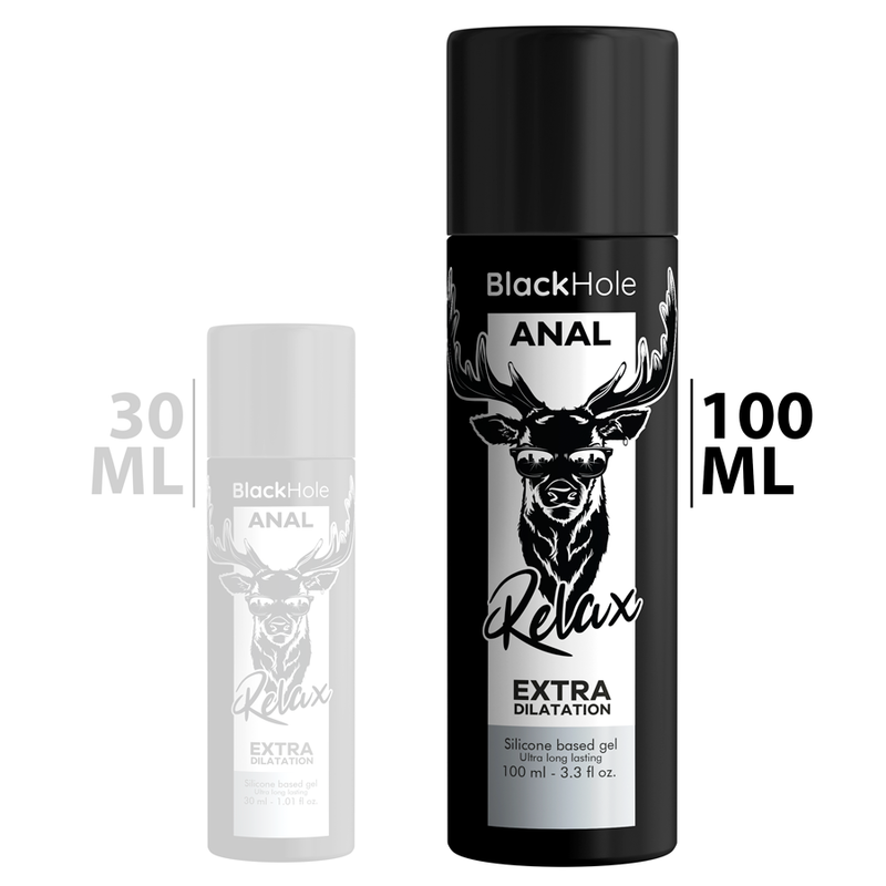 BLACK HOLE - GEL SILICONE BASE ANAL DILATION 100 ML - 7