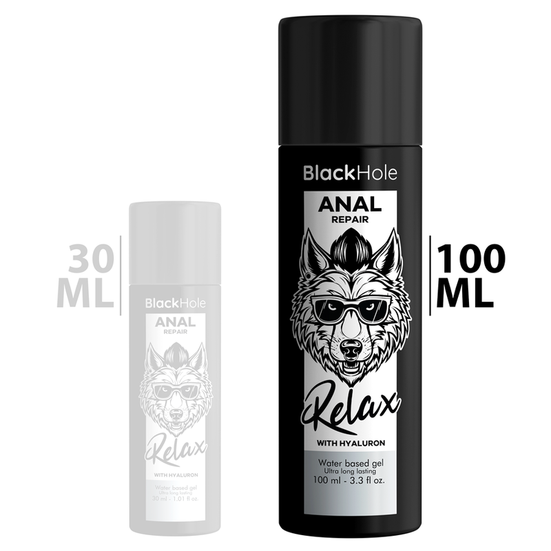 BLACK HOLE - ANAL REPAIR WATER BASED RELAX WITH HYALURON 100 ML - 1