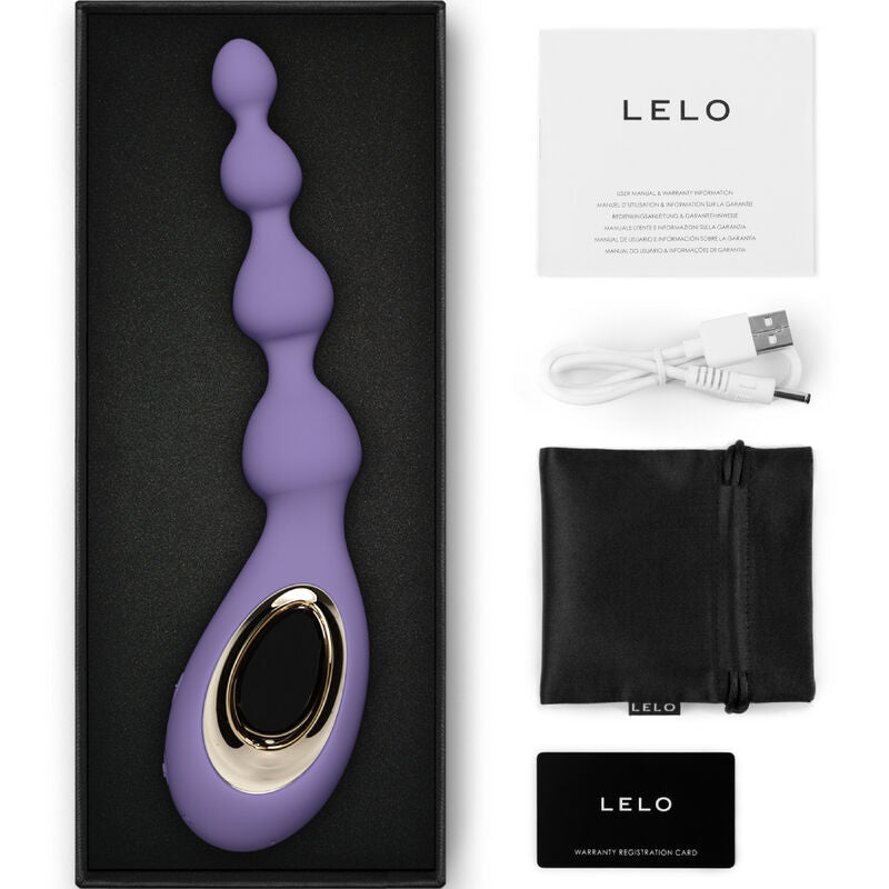 LELO - SORAYA BEADS BLACK ANAL MASSAGER - LILAC - 3