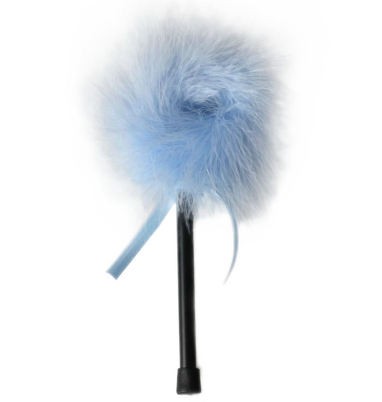 SECRETPLAY - LIGHT BLUE MARABOU DUSTER - 1