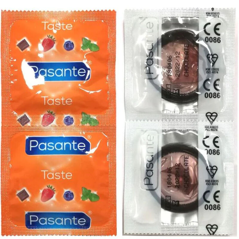 PASANTE - CONDOMS FLAVOR CHOCOLATE TEMPTATION BAG 144 UNITS - 2