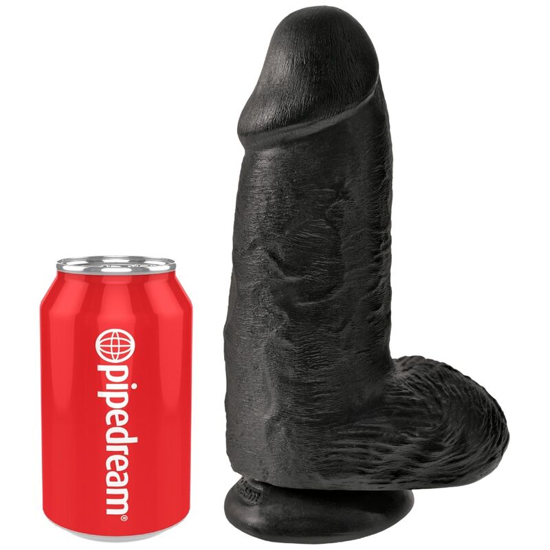 KING COCK - CHUBBY REALISTIC PENIS 23 CM BLACK - 4