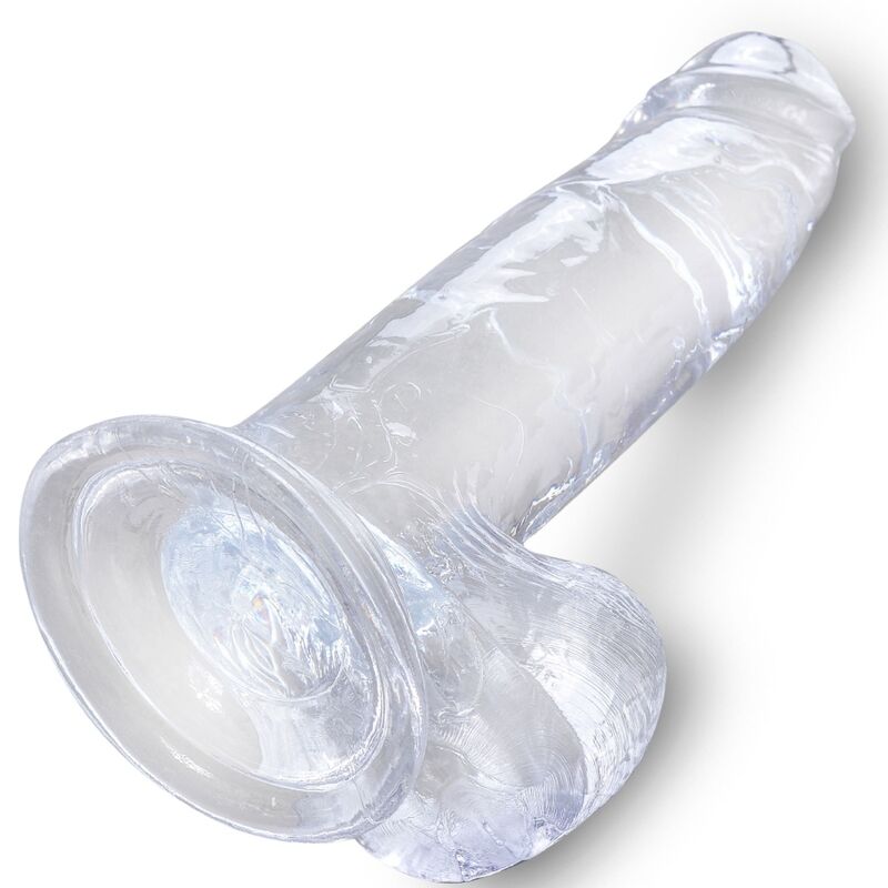 KING COCK - CLEAR REALISTIC PENIS WITH BALLS 15.2 CM TRANSPARENT - 4