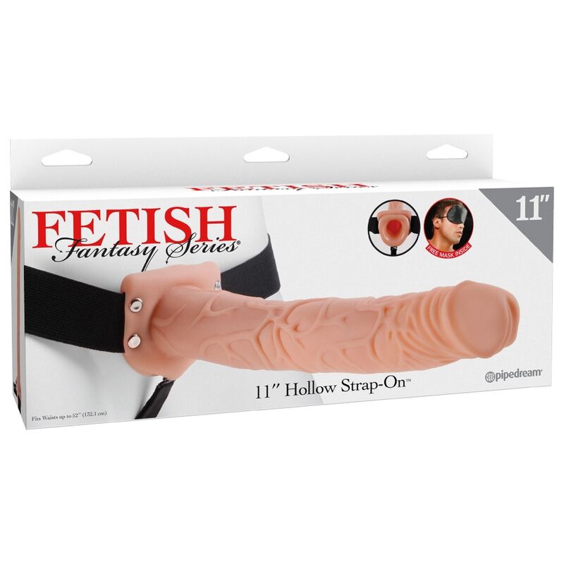 SÉRIE FETISH FANTASY - HARNAIS RÉGLABLE PÉNIS RÉALISTE 28 CM