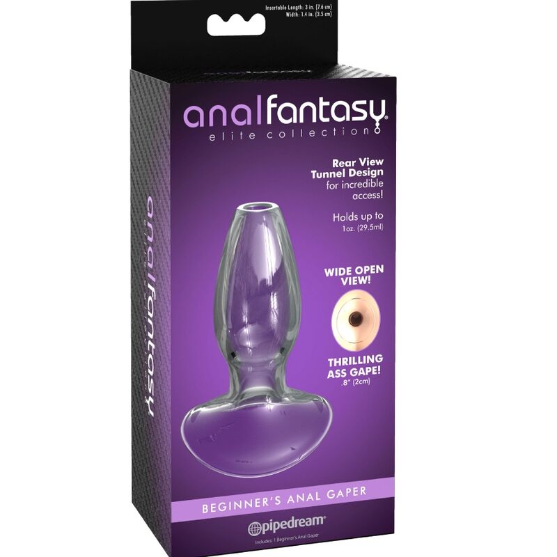 ANAL FANTASY ELITE COLLECTION - ANAL GAPER DILATOR FOR BEGINNERS CRYSTAL SIZE S - 3