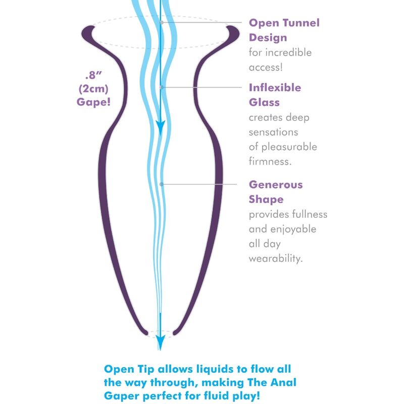 ANAL FANTASY ELITE COLLECTION - ANAL GAPER DILATOR FOR BEGINNERS CRYSTAL SIZE S - 1