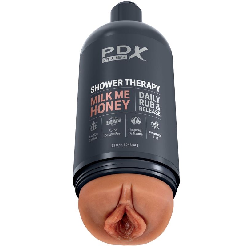 PDX PLUS - STROKER MASTURBATOR DISCREET DESIGN OF THE MILK ME HONEY CANDY SHAMPOO BOTTLE