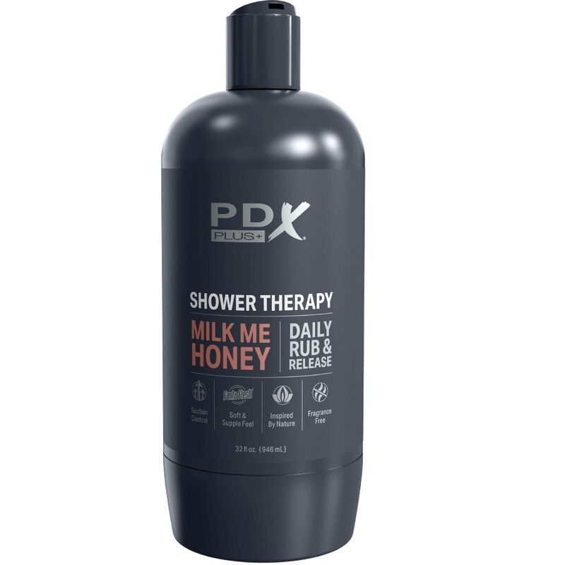PDX PLUS - STROKER MASTURBATOR DISCREET DESIGN OF THE MILK ME HONEY CANDY SHAMPOO BOTTLE