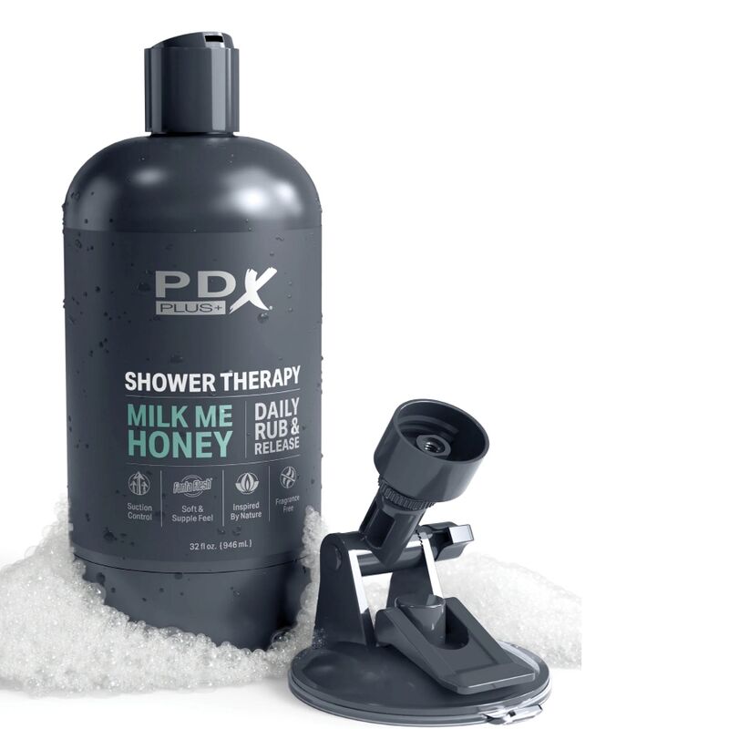 PDX PLUS - STROKER MASTURBATOR DISCREET DESIGN OF MILK ME HONEY SHAMPOO BOTTLE - 4