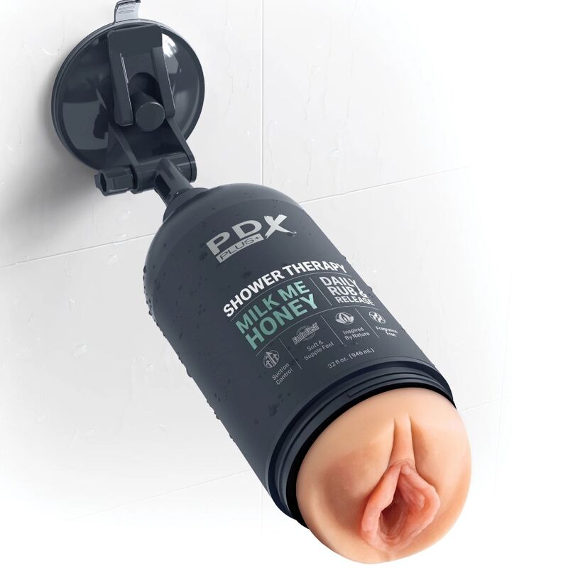 PDX PLUS - STROKER MASTURBATOR DISCREET DESIGN OF MILK ME HONEY SHAMPOO BOTTLE - 3
