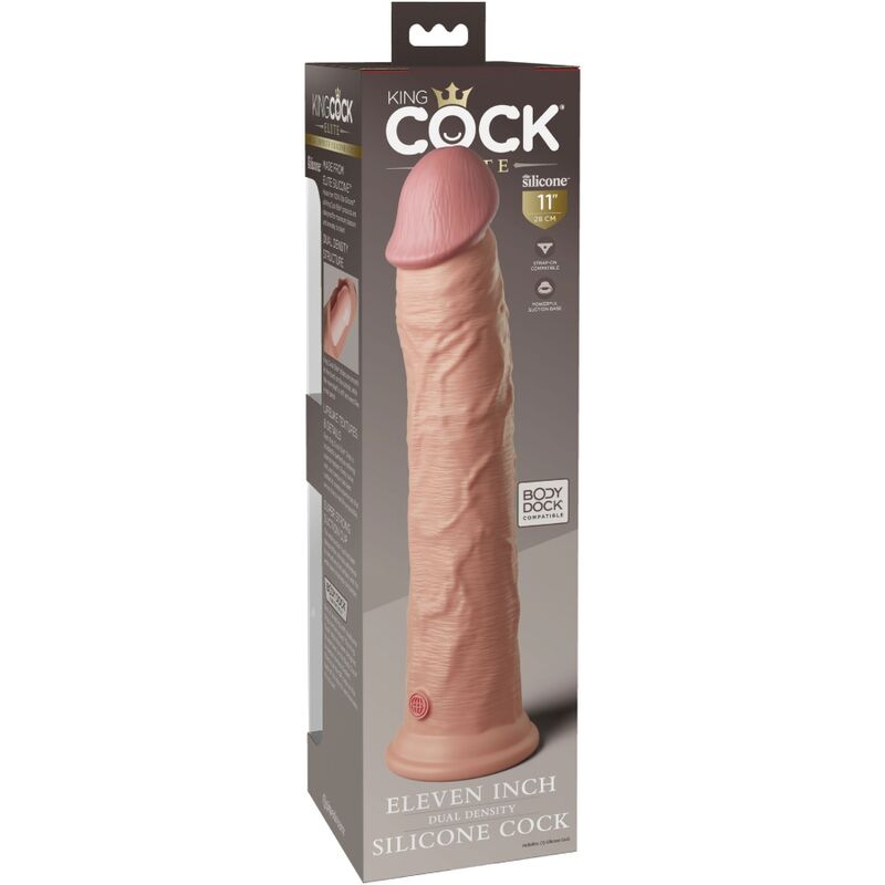 KING COCK - ELITE REALISTIC SILICONE DILDO 28 CM - 1