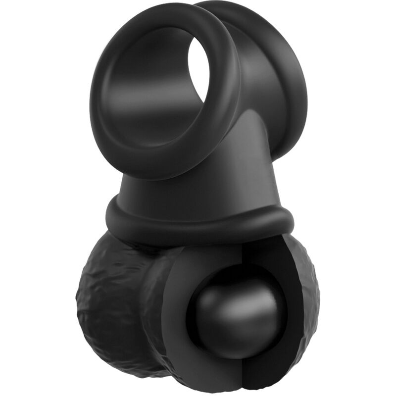 KING COCK - KIT HARNAIS RÉGLABLE ELITE DELUXE ANNEAU AVEC TESTICULES ET GODE 20,3 CM