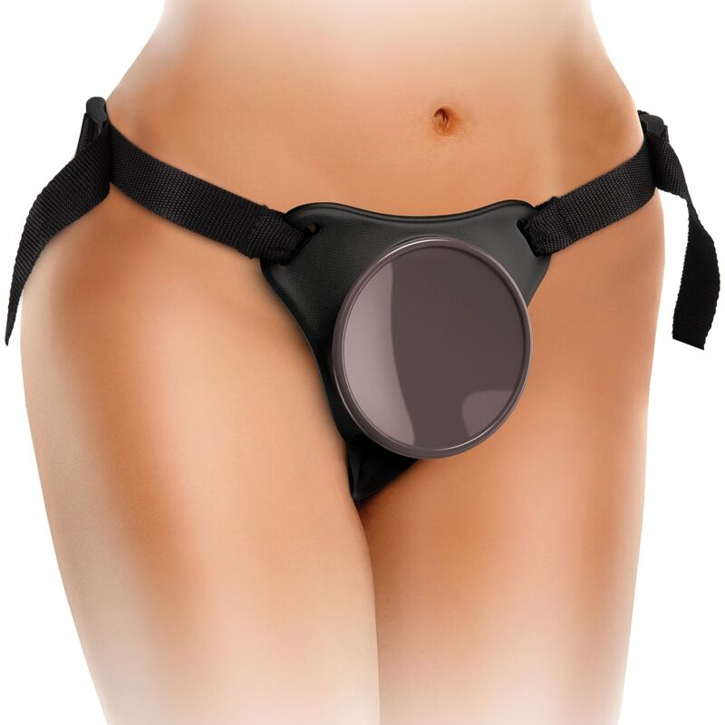 KING COCK - KIT HARNAIS RÉGLABLE ELITE DELUXE ANNEAU AVEC TESTICULES ET GODE 20,3 CM