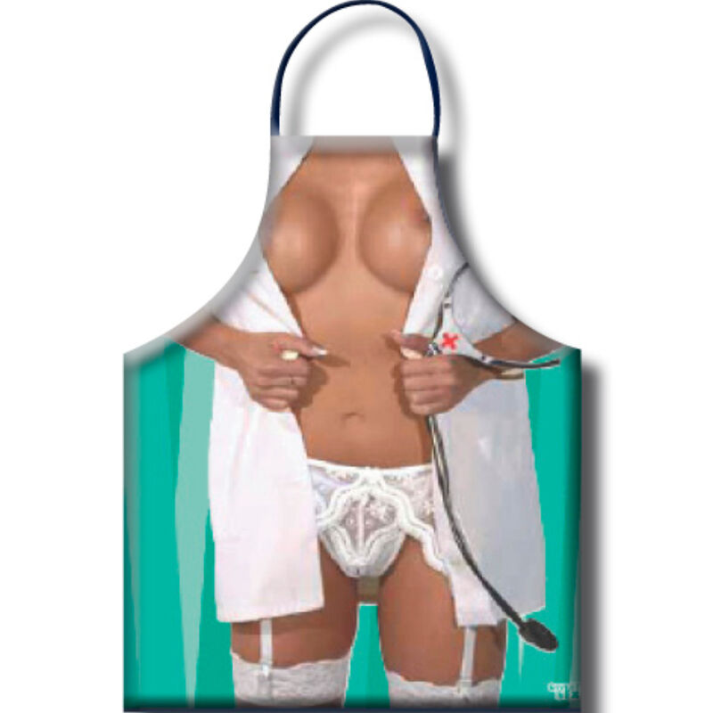 DIABLO PICANTE - WOMENS NURSE APRON - 1