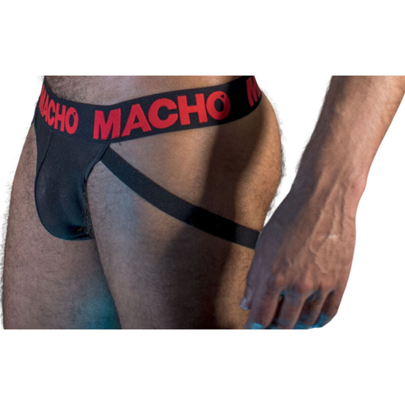 MACHO - MX26X2 JOCK BLACK/RED XL - S - 2