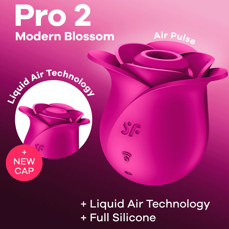 SATISFYER - AIR PULSE PRO 2 MODERN BLOSSOM VIBRATOR - 7